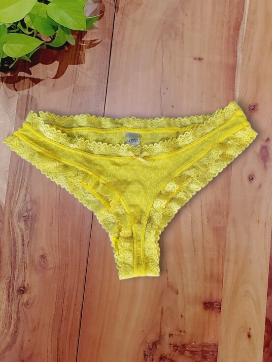 La SENZA Other - Rare LA SENZA Yellow Lace Cheeky Panty